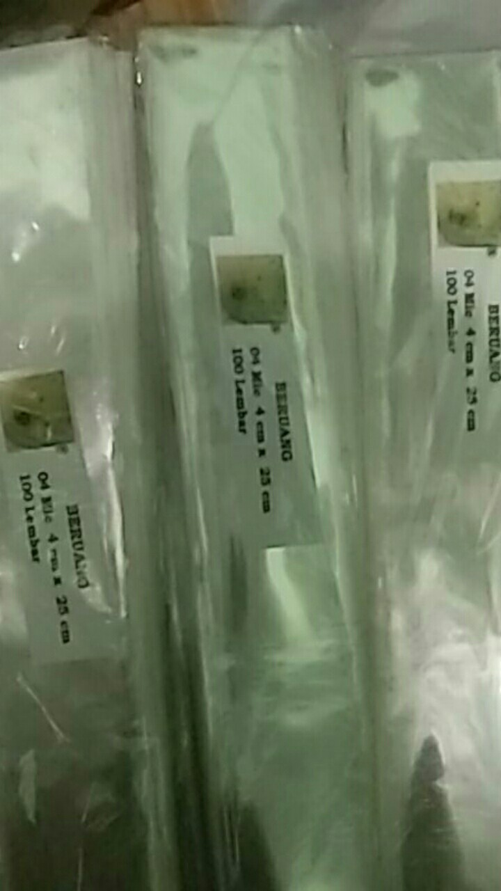 Opp 4x20 4x25 Pakai Lem Perekat Plastik Kaca Undangan Souvenir Alat Tulis Kue Kalung Aksesoris Tebal