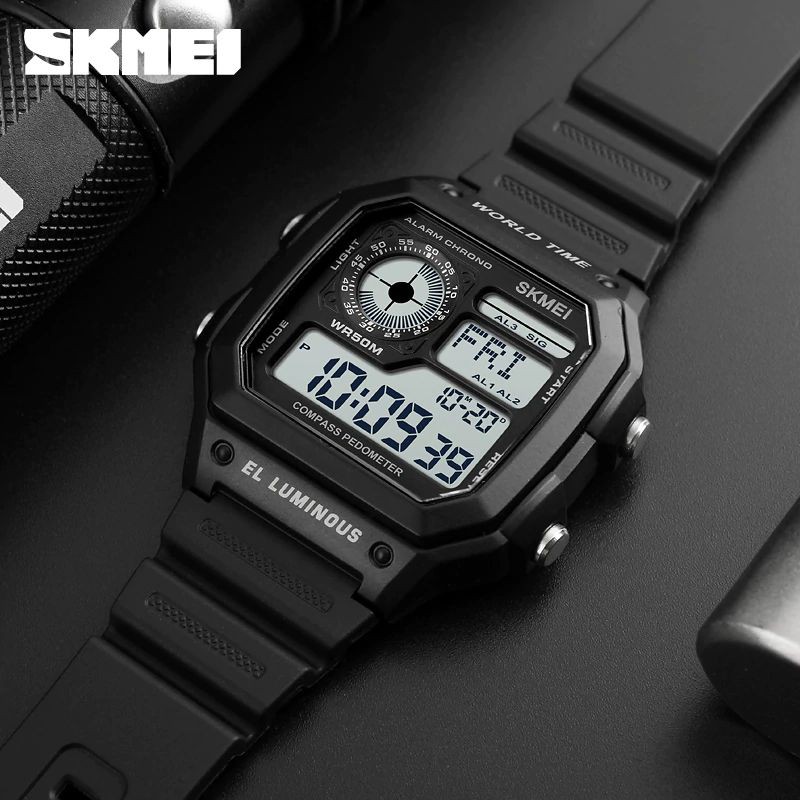 SKMEI 1299 Jam Tangan Pria Wanita Digital Anti Air WATCHKITE WKOS