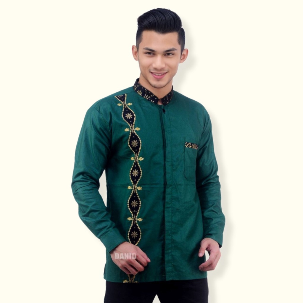 FASHION MULISM ATASAN MULISM PRIA BAJU KOKO BORDIR PRADA TERLARIS