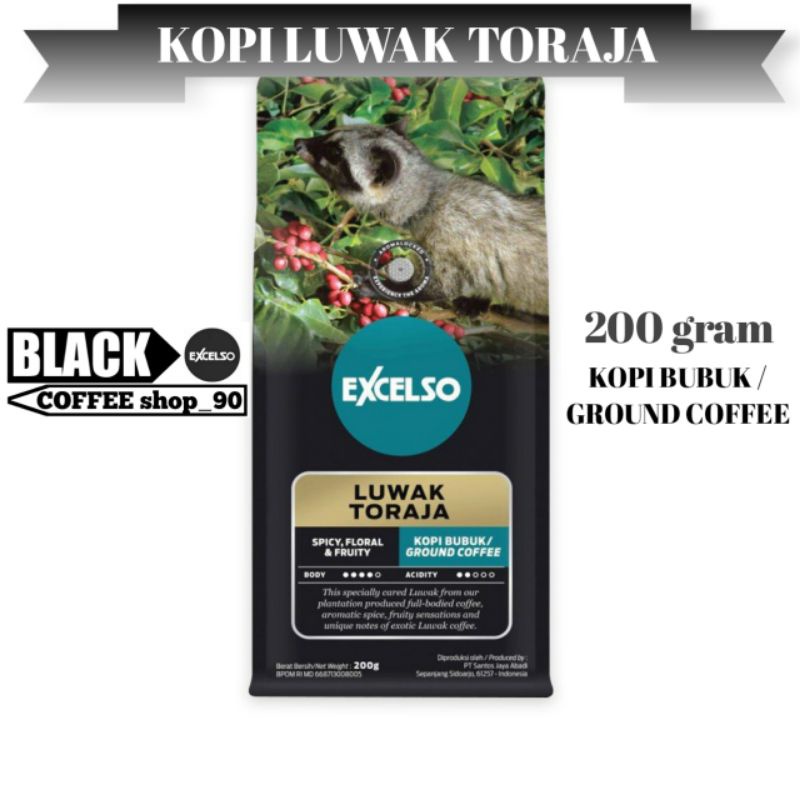 

KOPI EXCELSO LUWAK TORAJA @200 GR (KOPI BUBUK)