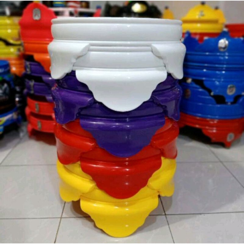 Tebok sangkar burung pvc helopet untuk pleci/burung kecil warna random