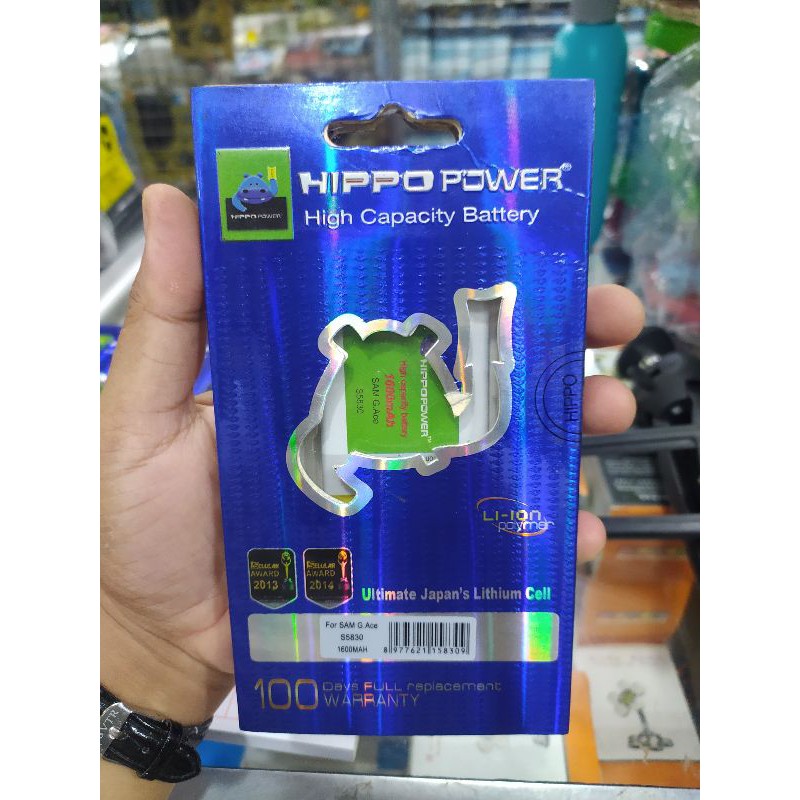 Baterai Hippo S3 Mini i8190 i759 i8160 Note 2 N7100 S5830 S660 S6102 S6310 S5360 B5330 S5300 S5380 h