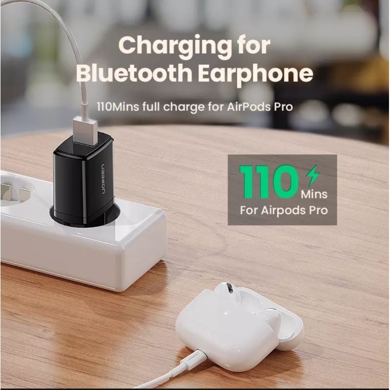 Ugreen Charger 2.1A 10Watt for IPhone 13 12 11 8 7 6 X XR XS With Usb Lightning Mfi Certified