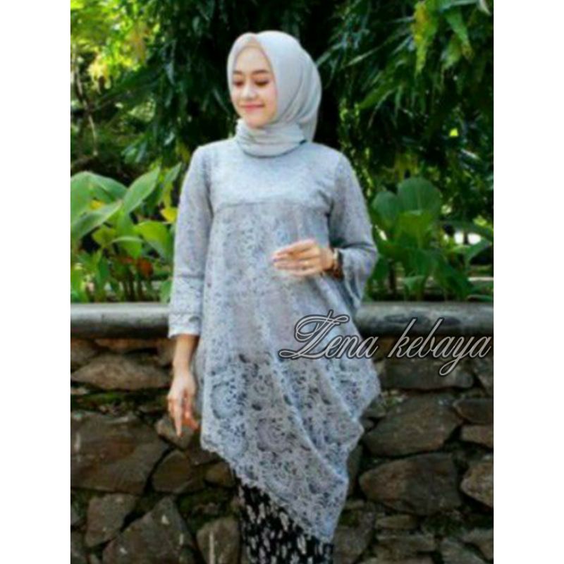 ATASAN KEBAYA TUNIK MIRING KEBAYA MODERN KEBAYA PESTA KEBAYA BRUKAT MODERN KEBAYA JUMBO