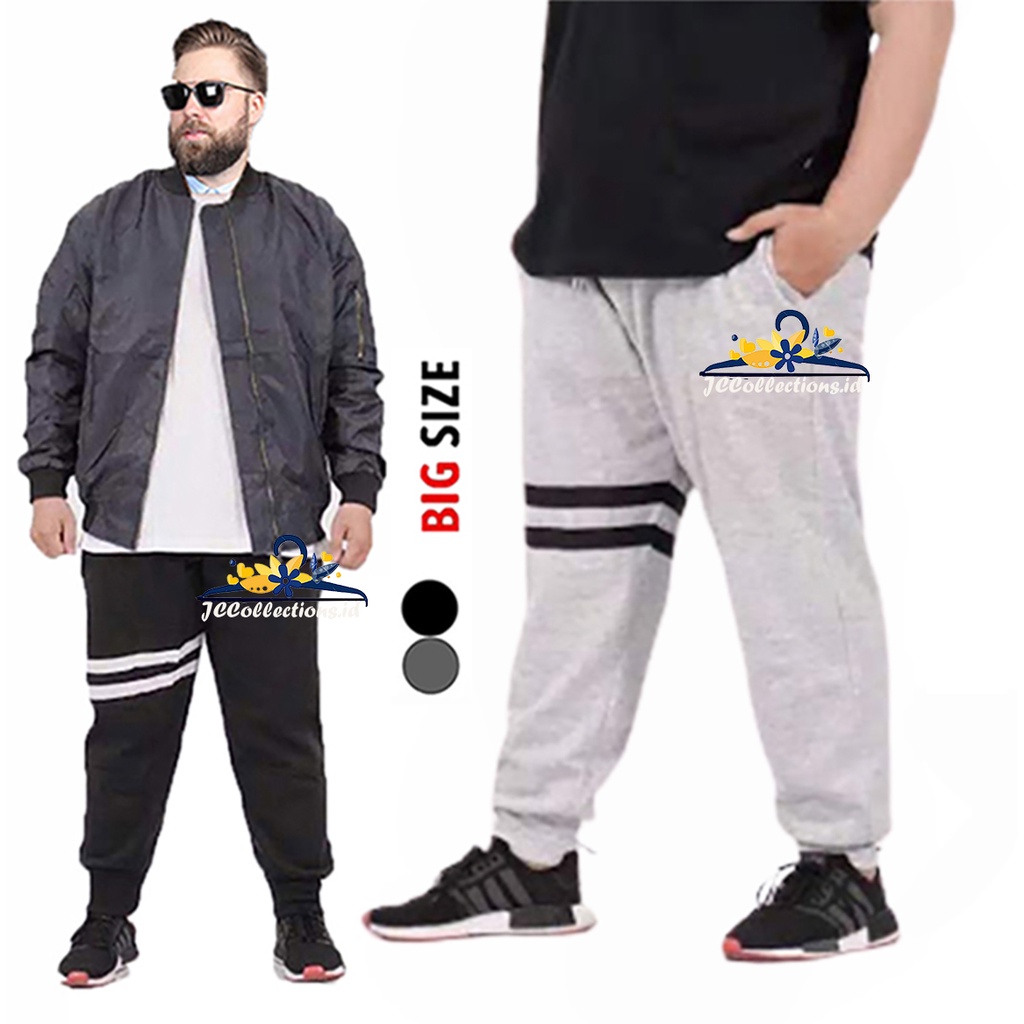 Celana Pria Jumbo Jogger Oversize Pria Kelffin / Training Joger Pants Jumbo Big Size  40-46 3XL- JCCollections