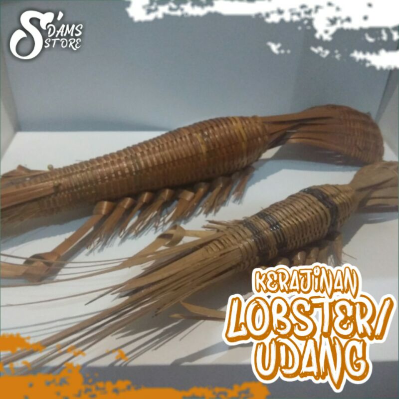 Kerajinan Bambu : Udang / Lobster Hiasan dinding