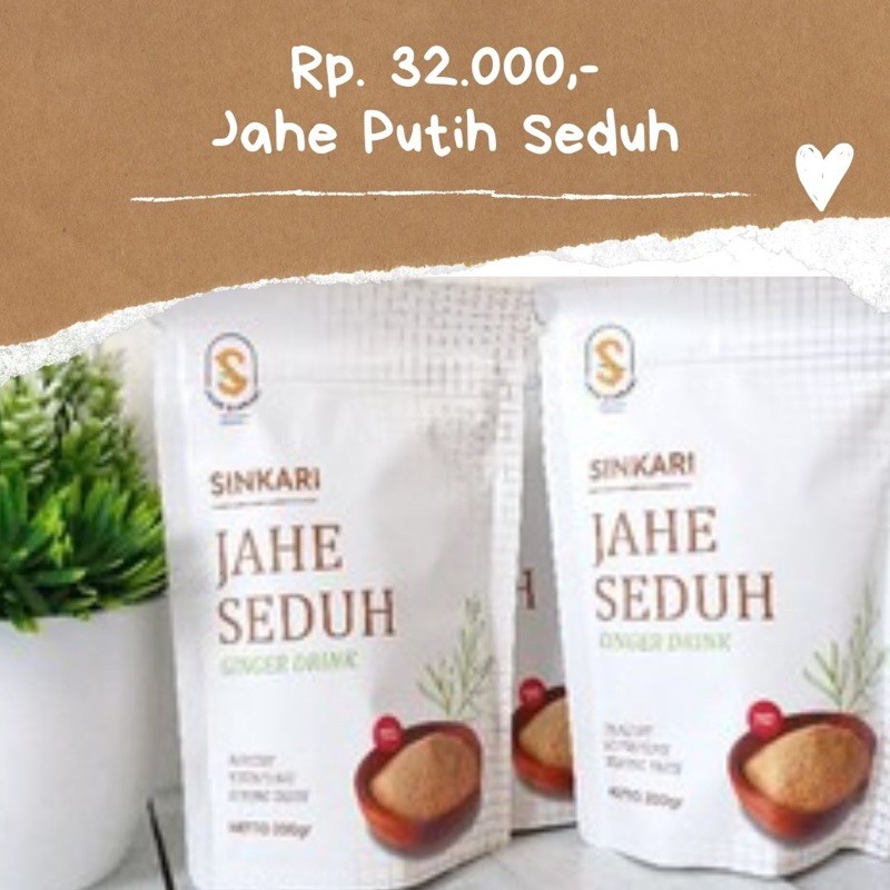 

sinkari jahe putih seduh