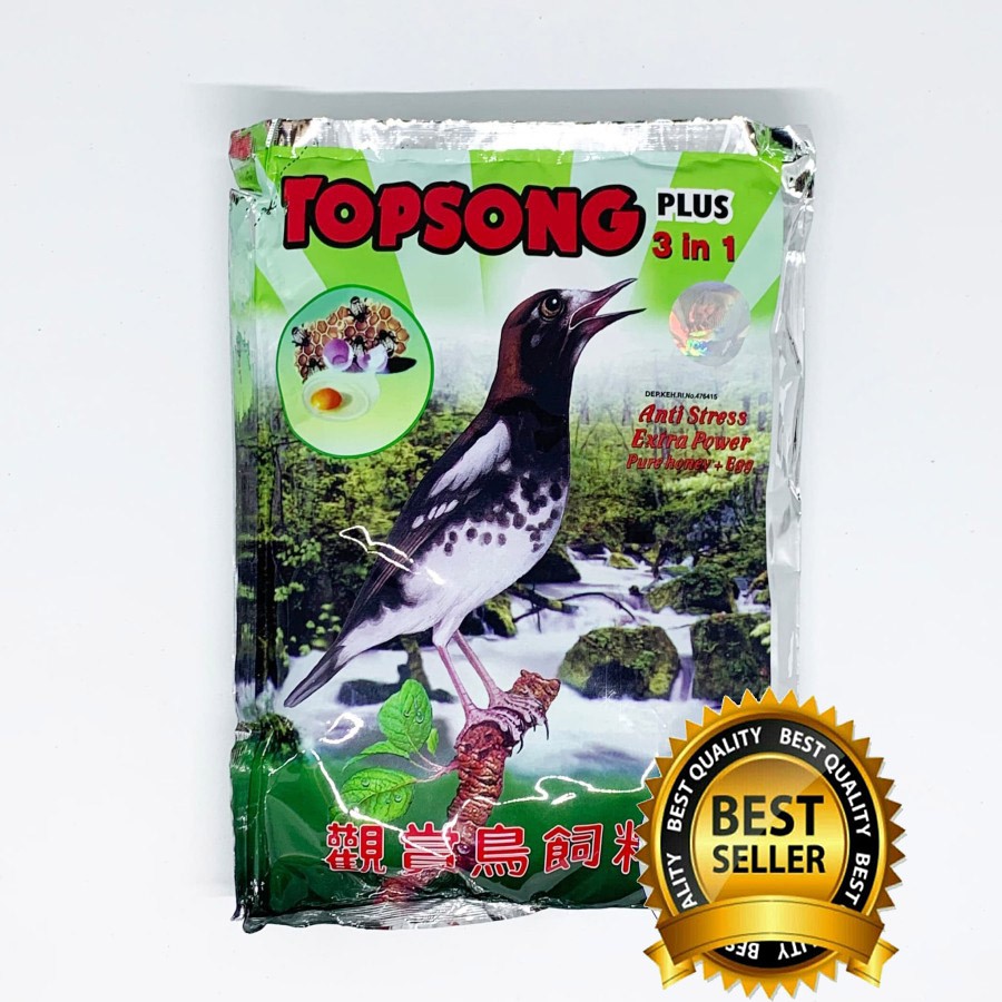 TOPSONG 3 IN 1 TOP SONG COKLAT VOER PAKAN MAKANAN BURUNG ANIS CAK IJO MURAI KACER CENDET TRUCUK