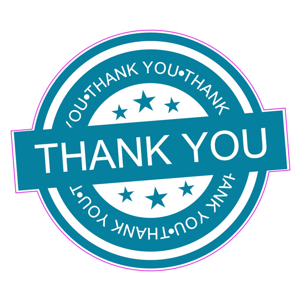 

Sticker THANK YOU (TY-002) label print & cut (1 SET ISI 100 PCS)