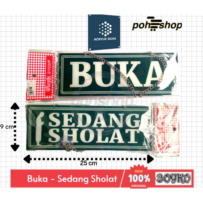 

Boyko "Buka~Sholat" Rantai Acrylic Sign