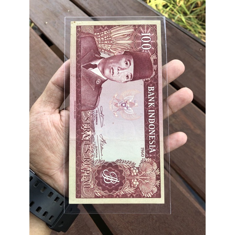 Uang Kuno 100 Rupiah Soekarno AUNC seri CDK030310