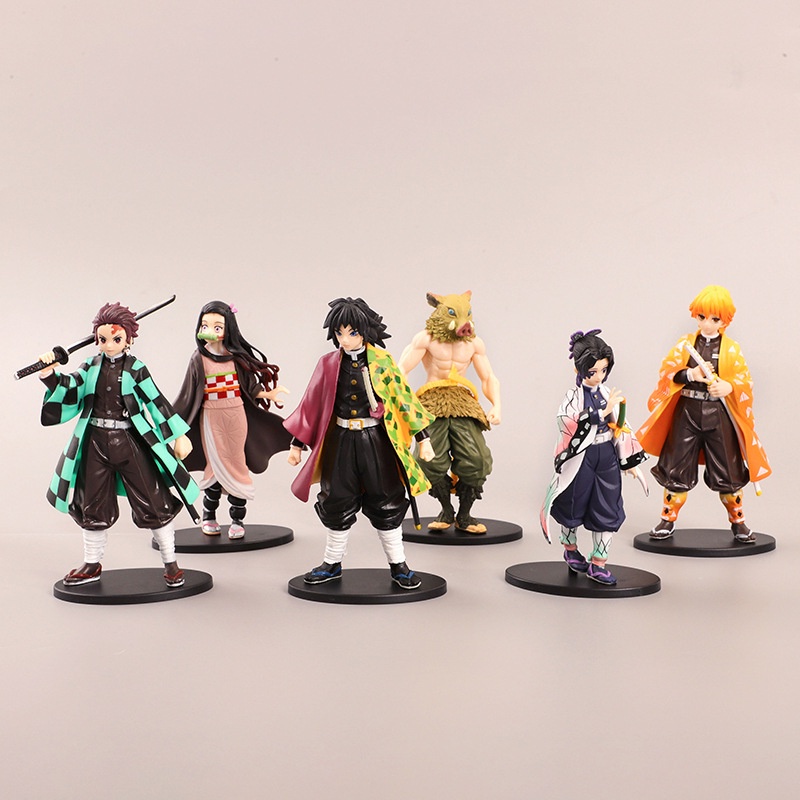 Demon Slayer Figure Original Tanjiro Kamado Kyojuro Rengoku Demon Slayer Vibration Stars Action Figure Anime