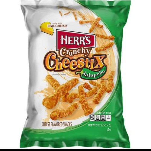 

herr's jalapeno crunchy cheestix - snack import herr's