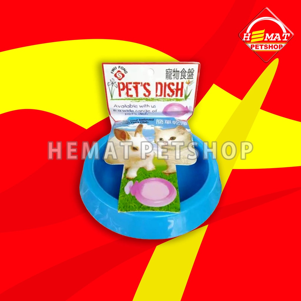 Tempat Makan hewan Gantung PETS DISH Oval pet bowl kucing kelinc