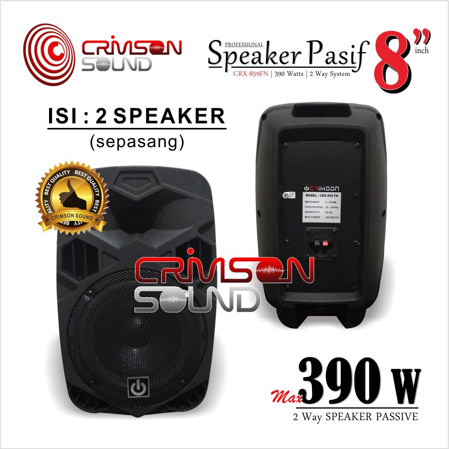 SPEAKER PASIF CRIMSON 8 Inch CRX-859FN