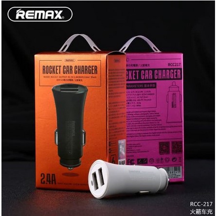 Remax Rocket Car Charger RCC217 2.4ARCC-217 Chargercar charger mobil