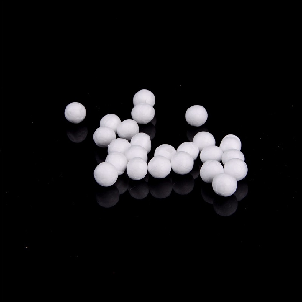 20 PCS Bola Busa Polystyrene Styrofoam Ukuran 10-40mm  20pcs Bola Styrofoam Polystyrene Warna Putih Untuk Craft DIY 20pcs Stiker Dinding Dengan Bahan Polystyrene Dan Bentuk Bulat Warna Putih