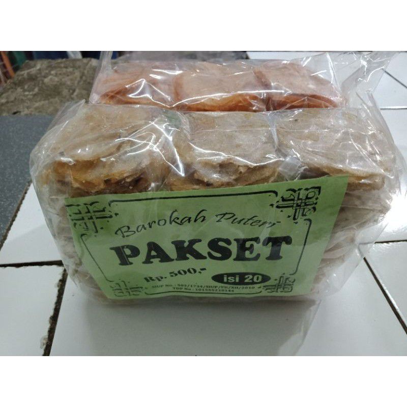 

PAKSET / KERIPIK KACA ISI 20 PCS
