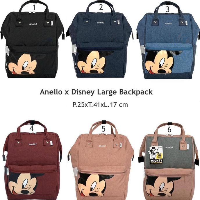 Anello Disney Large Backpack Suprem - Tas Ransel Besar Mickey Mouse | Tas Wanita