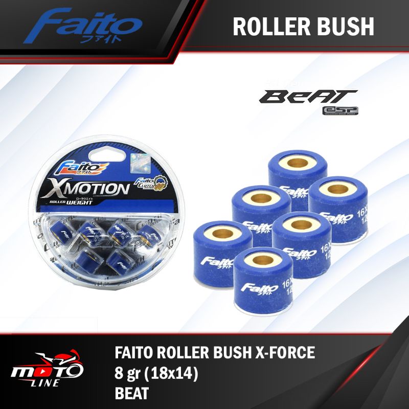 roler beat 8 g 18x14 x-force bush faito