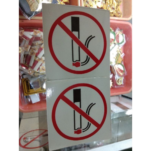

Sign Sticker Kawasan Dilarang Merokok Bulat