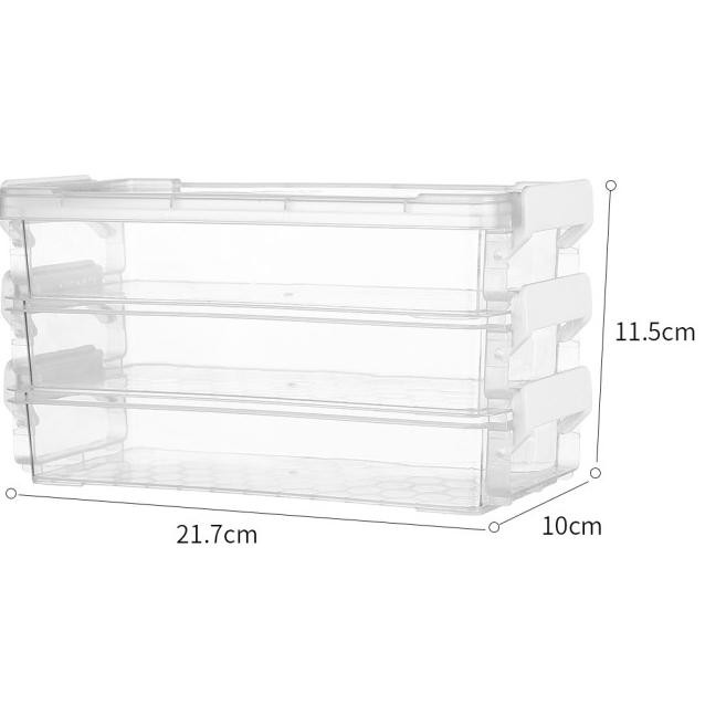 ー RHB MINISO Kotak Penyimpanan Meja 3-lapis Organizer Storage Box Kosmetik ✹ ☻