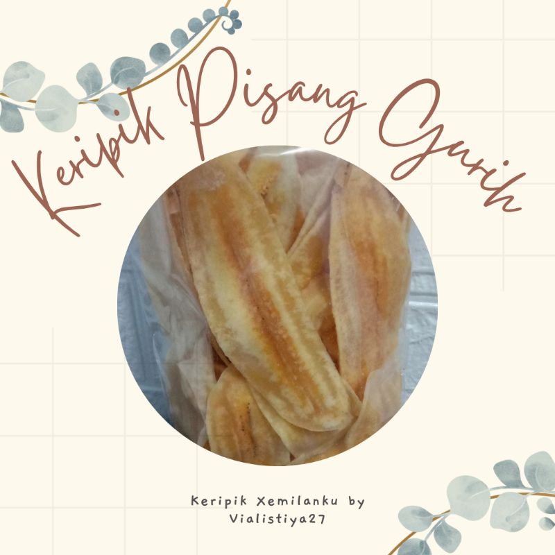 

BEST SELLER Keripik Pisang Gurih || Keripik Xemilanku by Vialistiya27