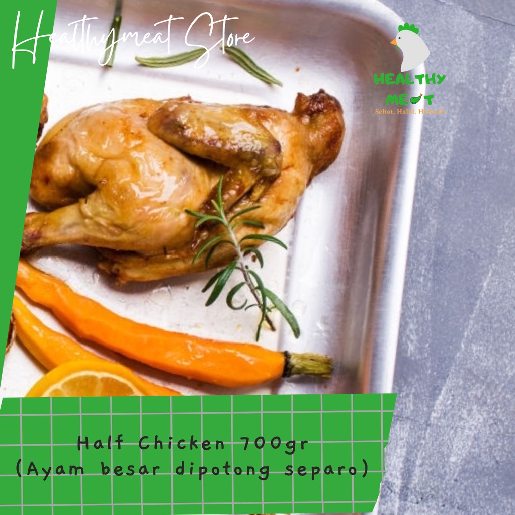 

half chicken ayam separo +- 800 gr