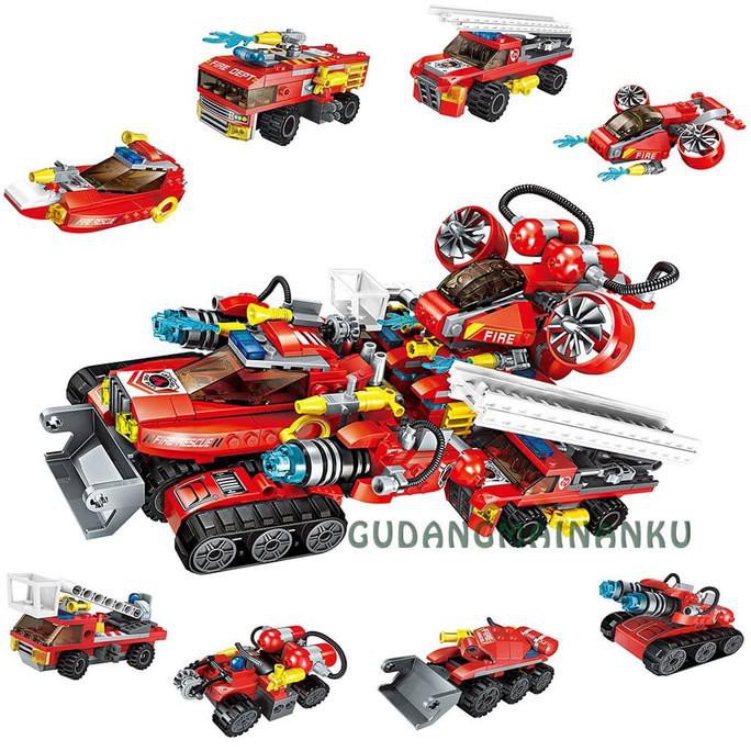 Lego Qman Enlighten Legend Of Chariot 1410 (isi 8 macam) Seri Pemadam -best seller