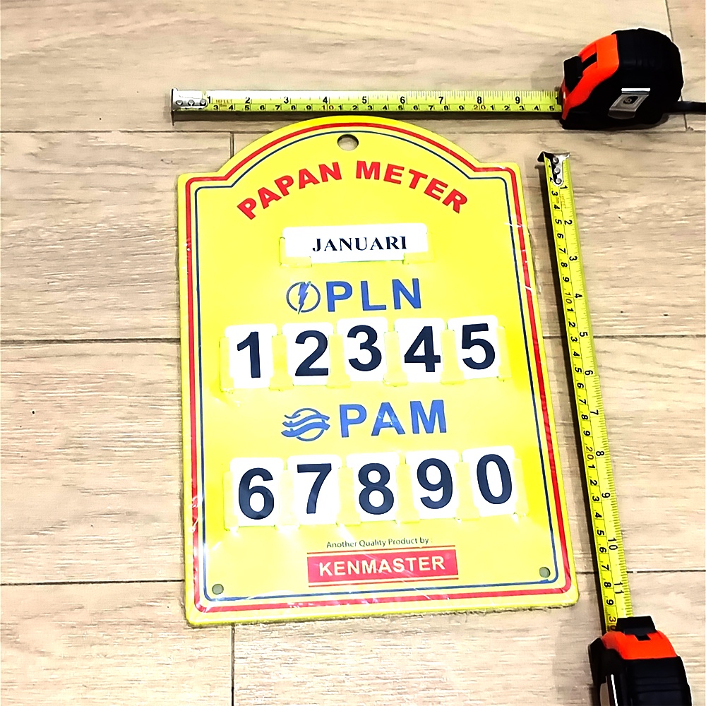 PAPAN METERAN PLN PAM LISTRIK AIR METER