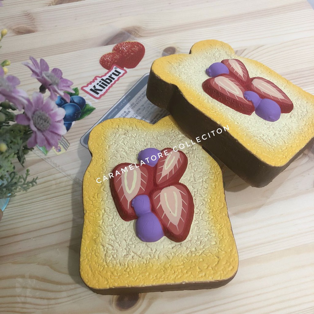 PROMO! Strawberry toast Squishy Licensed By Kiibru (Squishy roti strawberry)