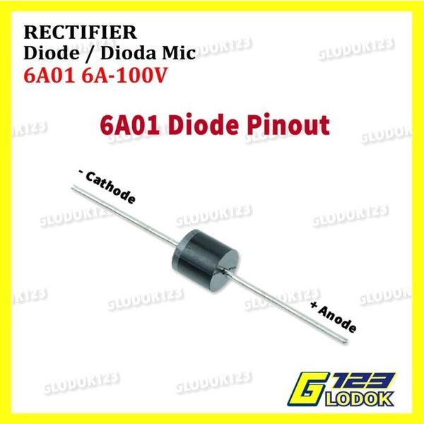 Dioda Diode Rectrifier MIC IN6A01 6A10 6 Ampere 6A 10 01 6A 100V