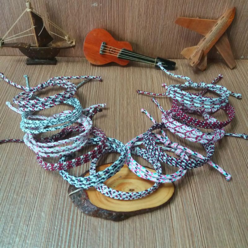 gelang tali prusik 3 rangkap/unisex/handmade/gelang simple pria wanita