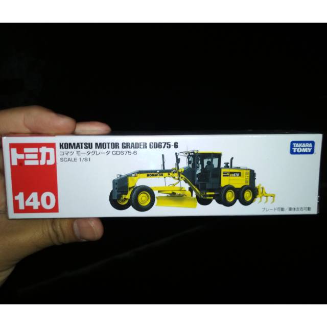 Tomica Long no.140 Komatsu Motor Grader