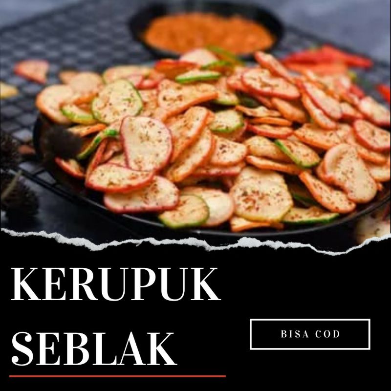 

COD KERUPUK SEBLAK KERUPUK SEBLAK KERING DAUN JERUK KERUPUK BAWANG SEBLAK 100GR