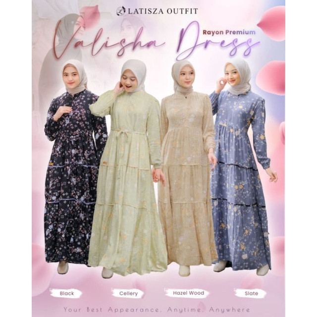 READY STOK ✅✅ VALISHA DRESS SERIES 2 By LATISZA OUTFIT