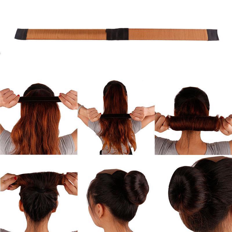 Hair Bun Maker Donut Styling Bands Former Foam French Twist Magic