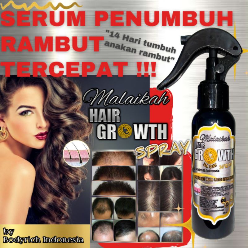 Malaikah Hair Growth Serum Obat Penumbuh Rambut Botak dan Rontok Parah