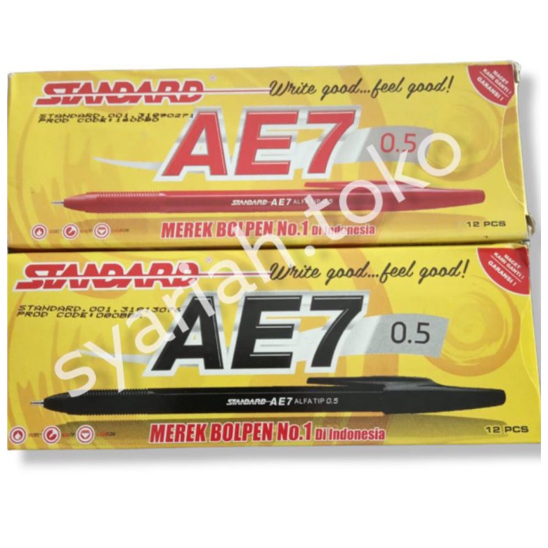 

Bolpen Standard AE7 Alat Tulis Bolpen Anak Sekolah perpcs