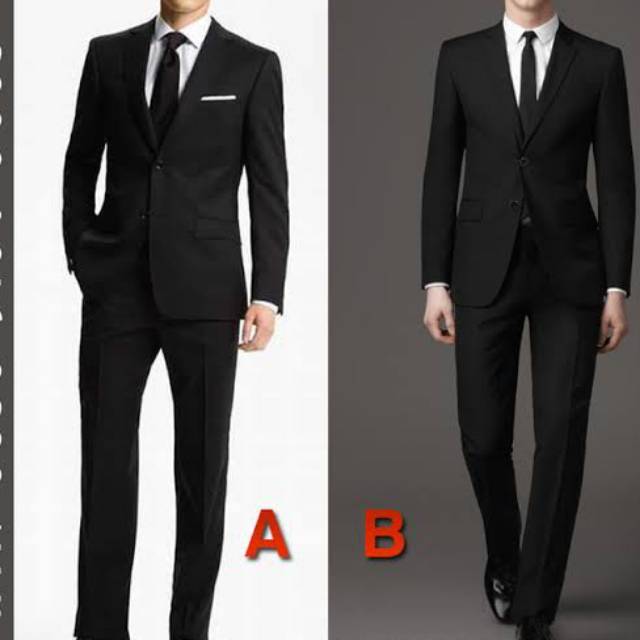 [ COD ] Setelan Jas Pria Satu Set Celana Jas Formal Untuk Wisuda Nikahan Mc Bahan High Twist Kancing