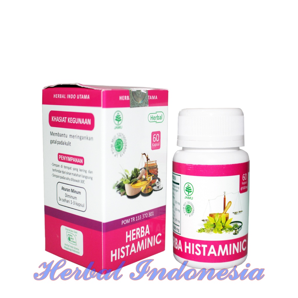 Kapsul Histaminic Herba HIU Isi 60 - Obat Herbal Gatal-Gatal