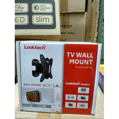 Bracket Tv Looktech Size 13-27 Tv Lcd/Led Bahan Kokoh