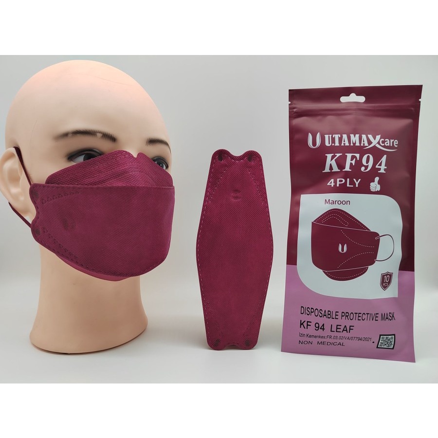 Masker KF94 Utama U Senada Kesehatan 1 Zip 10 Pcs