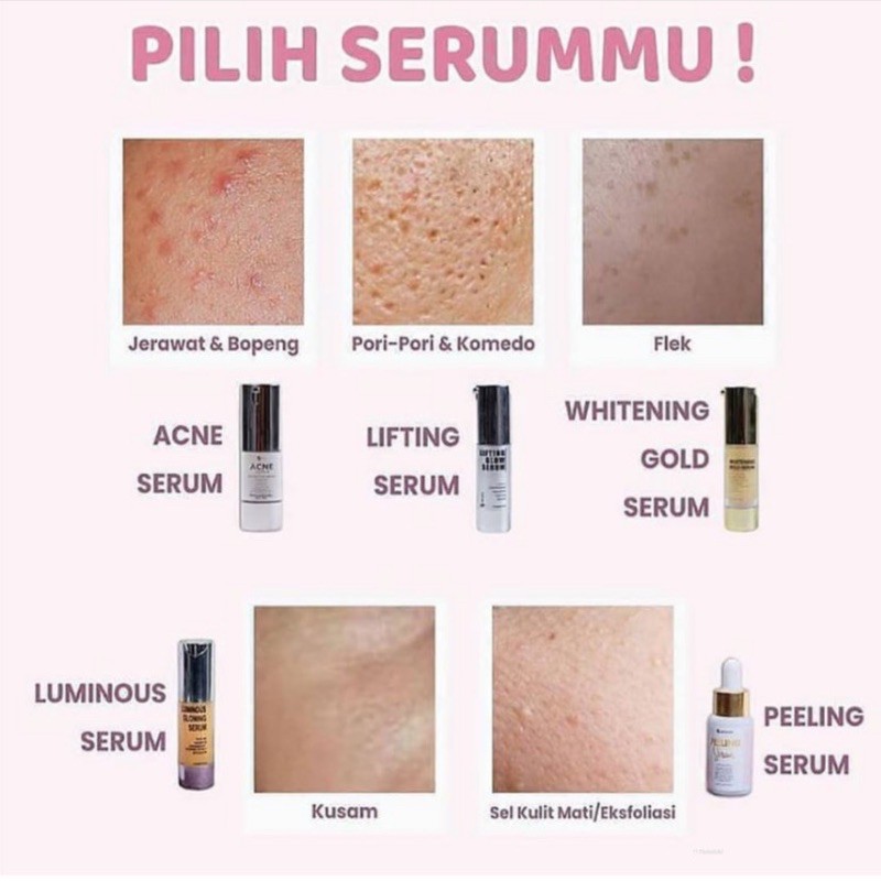 SERUM WHITENING LUMINOUS LIFTING ACNE PELLING MSGLOW ORIGINAL