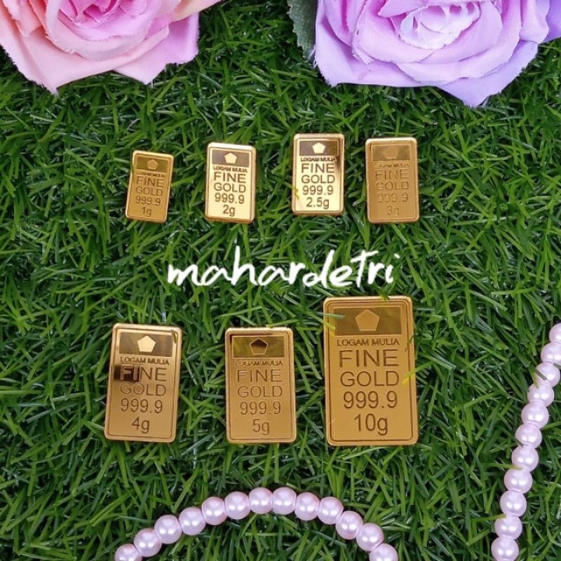 Replika LM emas batangan 1g 2g 2,5g 3g 4g 5g 10 g DinarEmas dan DirhamSilver