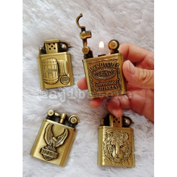 KOREK API MANCIS LIGHTER FULL BESI MOTIF, KOREK API GAS MOTIF