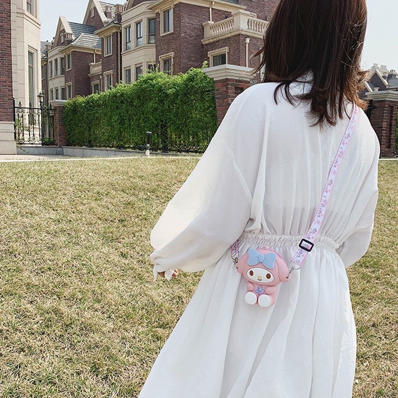 Tas Silicone Cute Little Bag for Kids Sling Bag [INDLUCE TALI] [Tas Selempang Silikon Lucu]