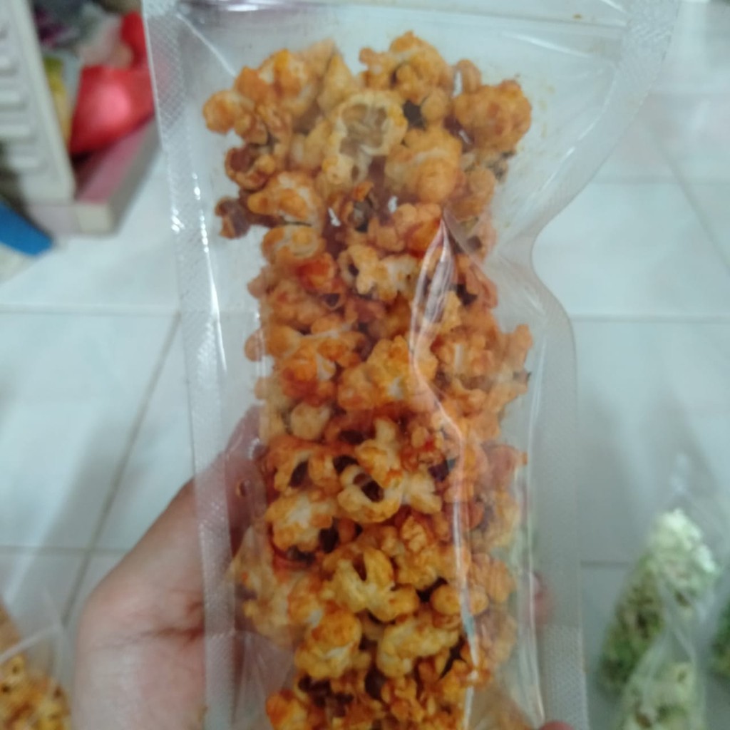 

Popcorn Pedas Manis cabai dan Gula asli