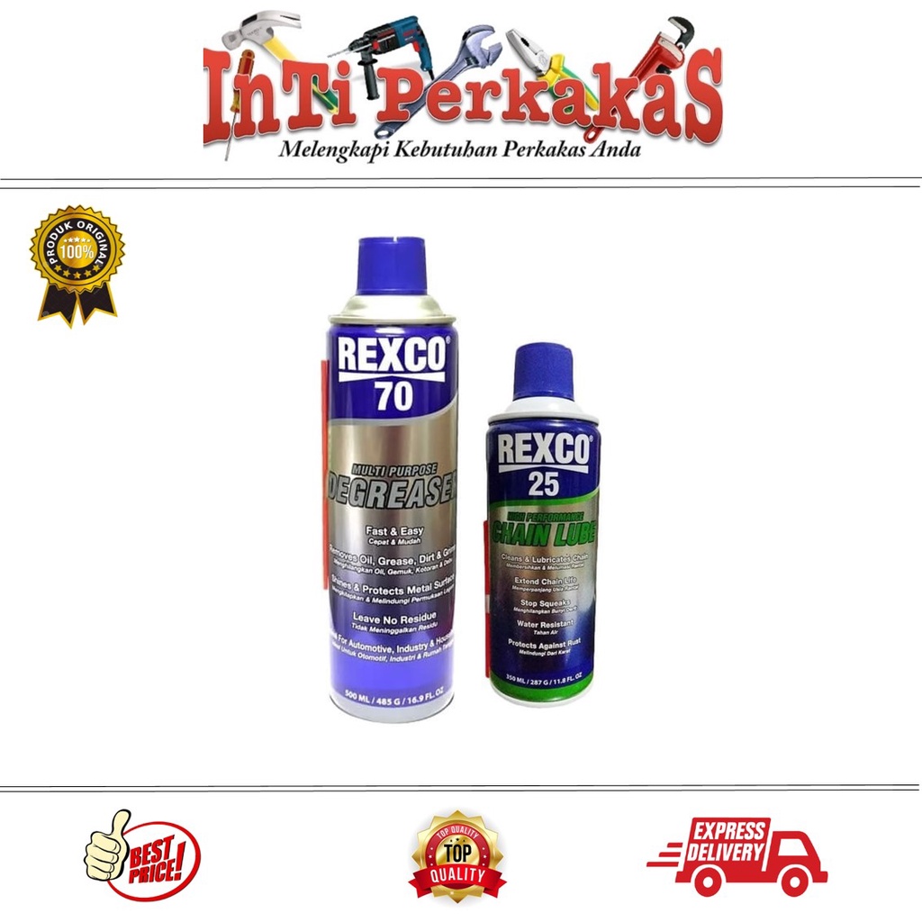 REXCO PAKET PEMBERSIH RANTAI SEPEDA REXCO 25 350 ML REXCO 70 500 ML