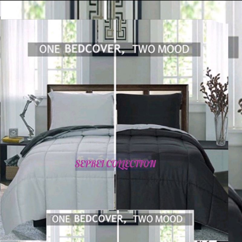 Bedcaver Selimut  Custom Two Tone Caver premium katun Jepang dispes aestetic